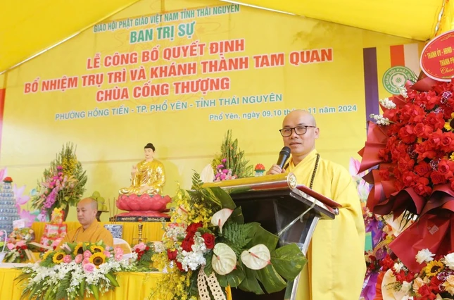 Đại đức Thích Đồng Hòa phát biểu khai mạc Đại đức Thích Đồng Hòa phát biểu khai mạc