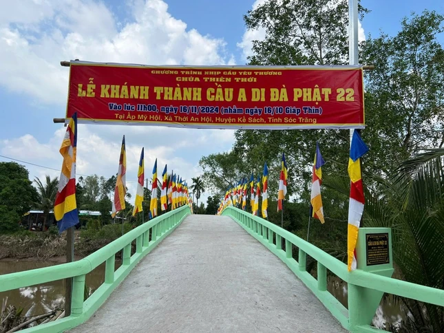 Cây cầu nối liền xã Thới An Hội và An Lạc Tây được đưa vào sử dụng