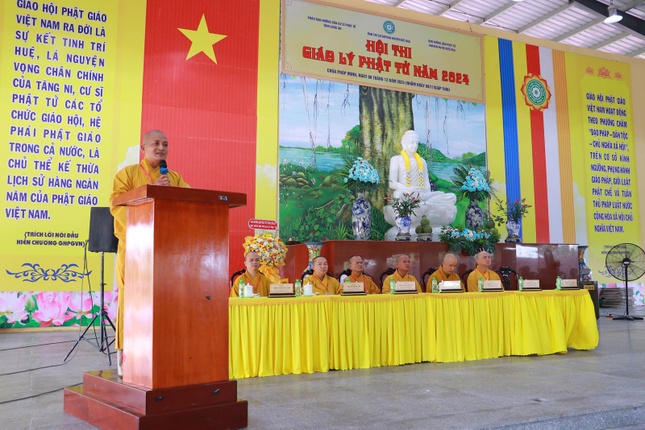 Đại đức Thích Lệ Duyên, Trưởng ban Tổ chức phát biểu khai mạc