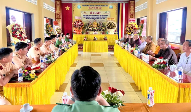 Ban Trị sự GHPGVN TP.Biên Hòa và Công an TP.Biên Hòa tổ chức ký kết tuyên truyền về đảm bảo trật tự, an toàn giao thông giai đoạn 2023-2026