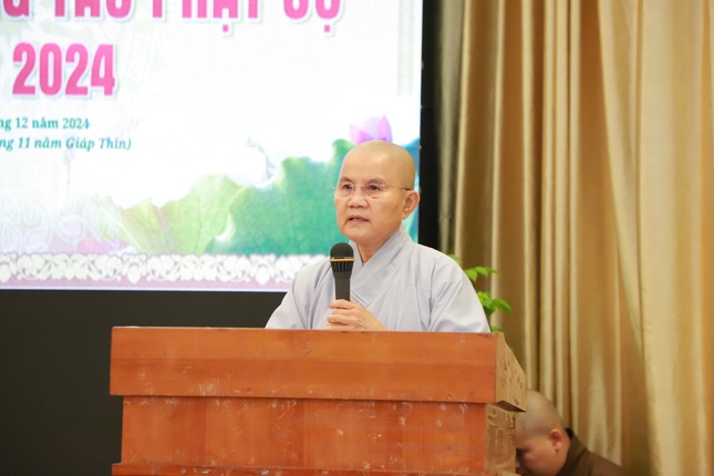 Ni sư Thích nữ Như Nguyệt trình chương trình hoạt động Phật sự năm 2025