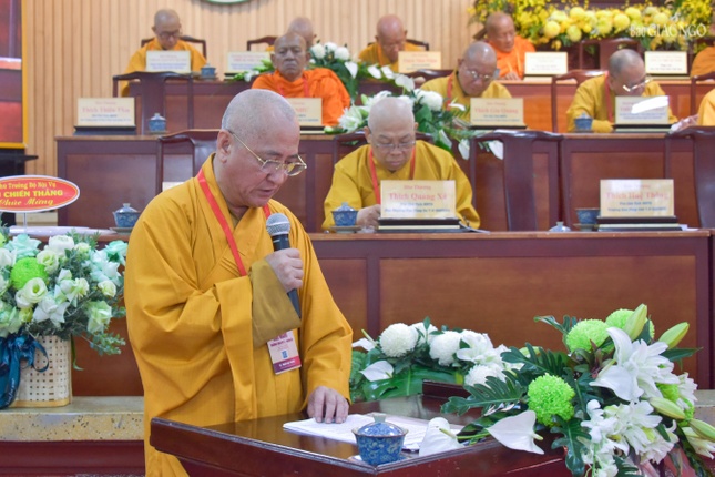 Hòa thượng Thích Huệ Thông trình chương trình hoạt động Phật sự năm 2025 của GHPGVN