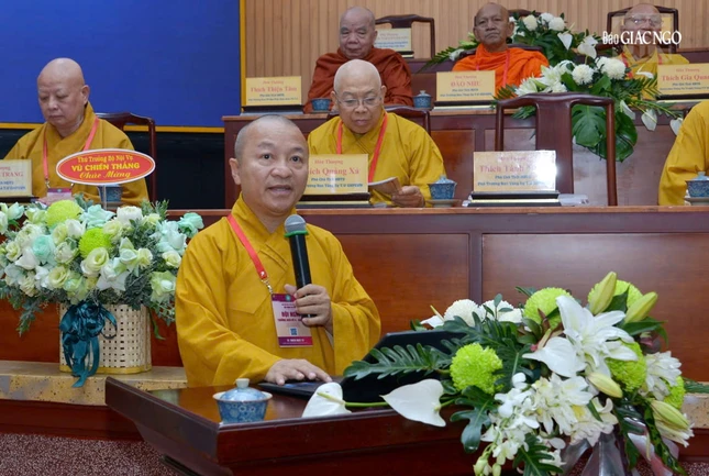 Thượng tọa Thích Nhật Từ đại diện Ban Tổ chức Đại lễ Vesak Liên Hiệp Quốc 2025 báo cáo về kịch bản tổng thể