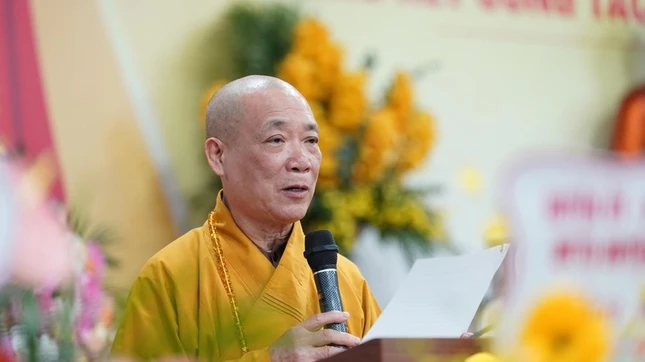 Hòa thượng Thích Bảo Nghiêm, Trưởng ban Tổ chức phát biểu khai mạc