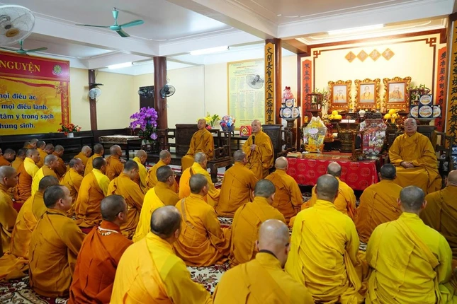 Tăng Ni trong sơn môn Bồ Đề họp mặt, triển khai Phật sự đầu năm