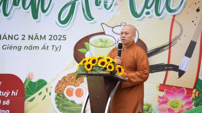 Đại đức Thích Quảng Lâm phát biểu khai mạc