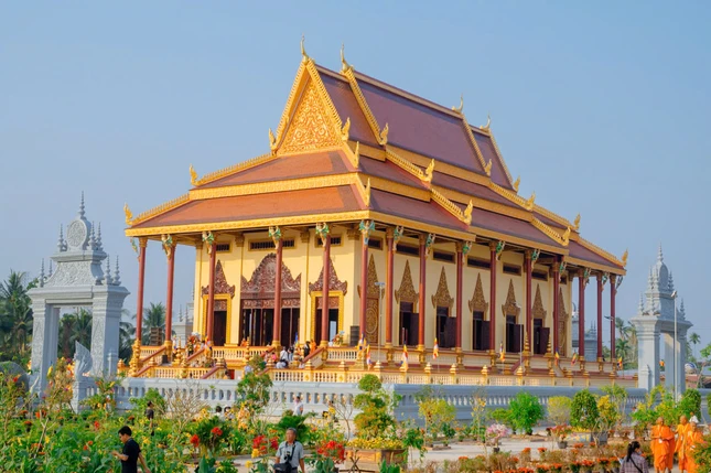 Chánh điện Học viện Phật giáo Nam tông Khmer tại TP.Cần Thơ