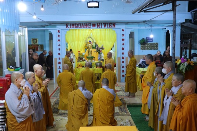 Lễ cầu nguyện tại Giác linh đường chùa Kim Quang