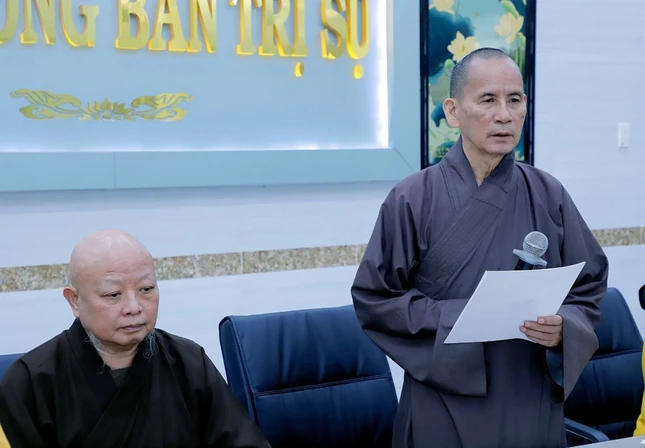 Hòa thượng Thích Thiện Thống phát biểu khai mạc