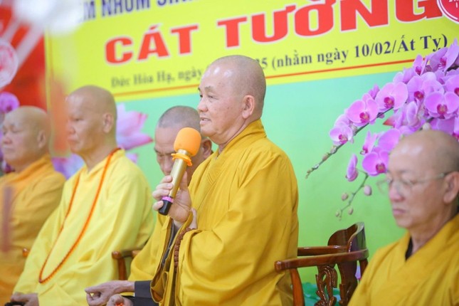 Hòa thượng Thích Minh Thiện ban lời đạo từ