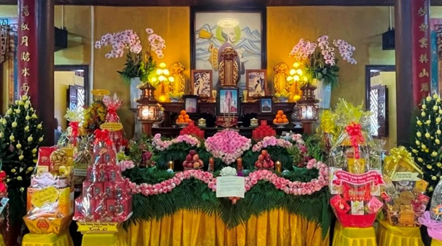 Di ảnh Hòa thượng Thích Minh Cảnh - Nguyên Phó Thường trực Ban Trị sự tỉnh Lâm Đồng