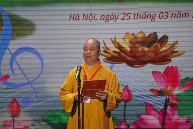 Hòa thượng Thích Thọ Lạc, Trưởng ban Tổ chức phát biểu khai mạc