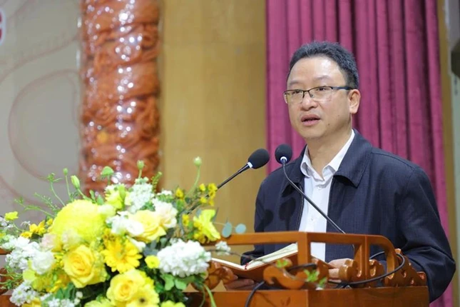 Ông Nguyễn Văn Thanh phát biểu tại hội nghị