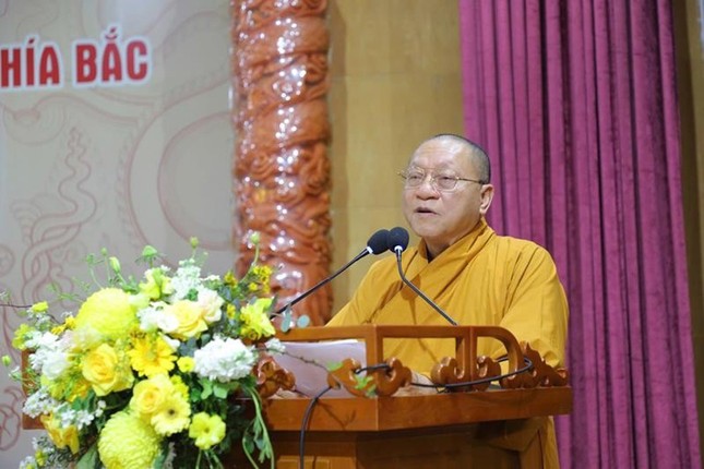 Hòa thượng Thích Gia Quang triển khai Thông bạch của Ban Thường trực Hội đồng Trị sự hướng dẫn việc tổ chức Đại lễ Phật đản