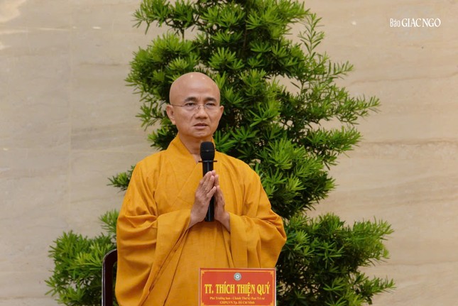 Thượng tọa Thích Thiện Quý báo trình các hoạt động Phật sự quan trọng Kính mừng Đại lễ Vesak và Phật đản Phật lịch 2569