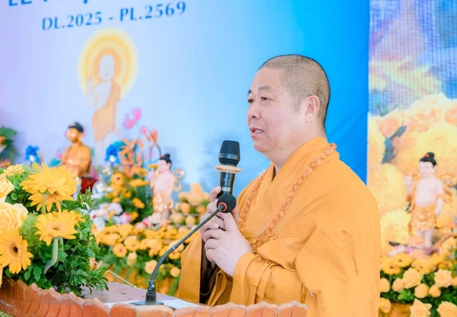 Hòa thượng Thích Thọ Lạc tuyên đọc Thông điệp Phật đản Phật lịch 2569 Hòa thượng Thích Thọ Lạc tuyên đọc Thông điệp Phật đản Phật lịch 2569