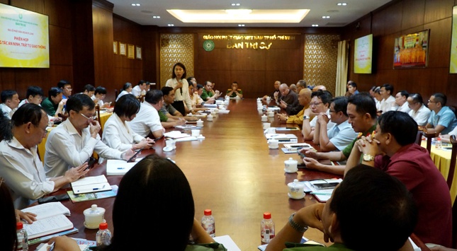 Buổi họp liên ngành về an ninh, trật tự cho các sự kiện diễn ra tại Việt Nam Quốc Tự