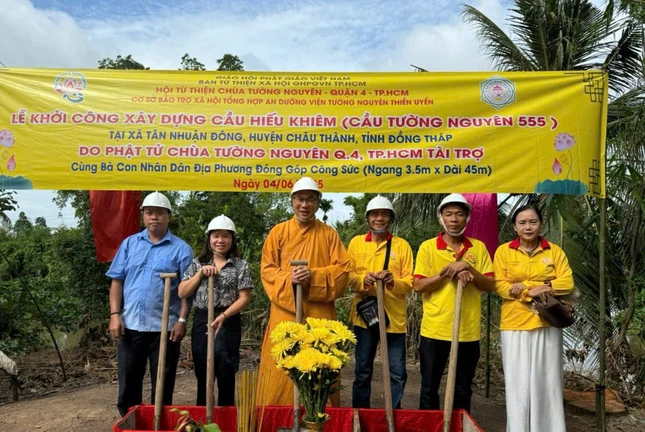 Khởi công xây dựng cầu Tường Nguyên 555 tải tỉnh Đồng Tháp Khởi công xây dựng cầu Tường Nguyên 555 tải tỉnh Đồng Tháp