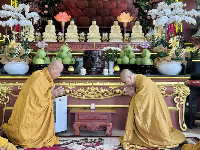 Lễ tác pháp đối thú an cư tại chùa Liên Trì