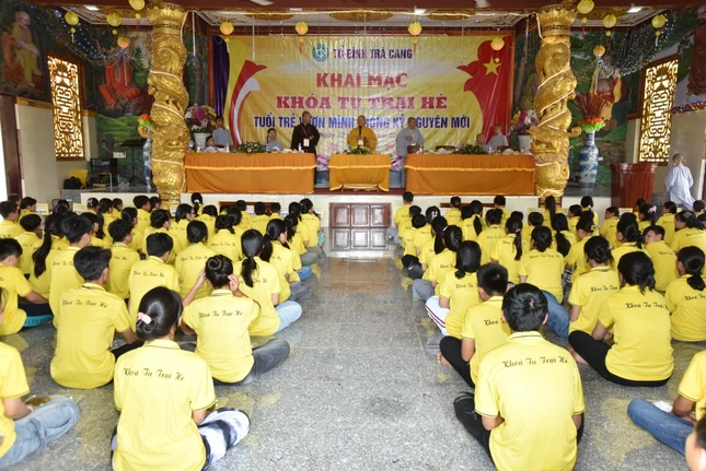 Khóa tu diễn ra từ ngày 13 đến 15-6-2025, với sự tham gia của 200 tu sinh