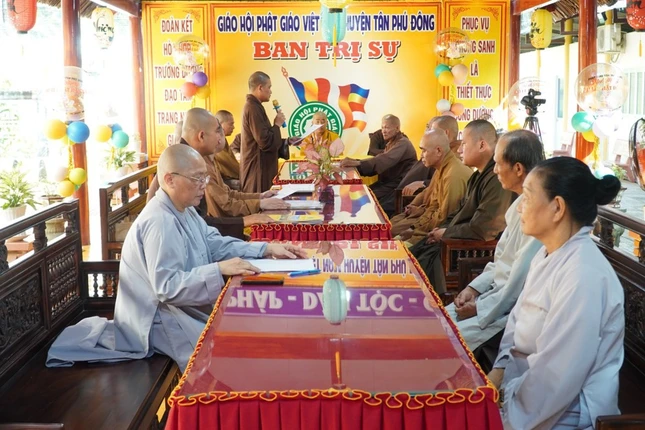 Buổi làm việc tại Ban Trị sự H.Tân Phú Đông