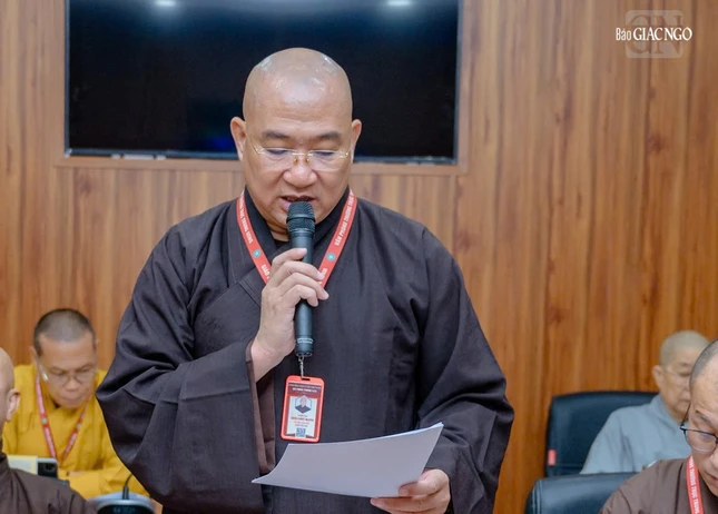 Thượng tọa Thích Phước Nguyên thông qua Thông tư số 258/TT-HĐTS của Ban Thường trực Hội đồng Trị sự GHPGVN