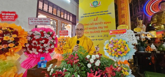 Thượng tọa Thích Tâm Thuận, Trưởng ban Tổ chức phát biểu khai mạc Thượng tọa Thích Tâm Thuận, Trưởng ban Tổ chức phát biểu khai mạc