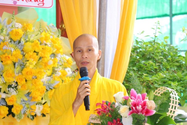 Thượng tọa Thích Minh Tâm phát biểu khai mạc