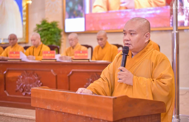 Thượng tọa Thích Trung Nguyện chính thức công bố quyết định của Ban Thường trực Ban Trị sự GHPGVN TP.HCM dừng hoạt động Ban Trị sự GHPGVN TP.Thủ Đức và 21 quận huyện.