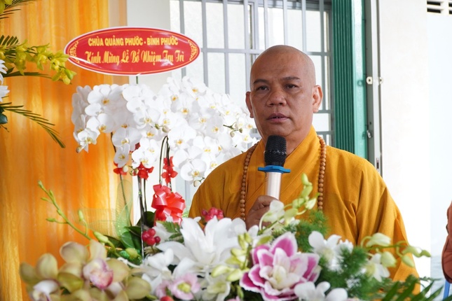 Thượng tọa Thích Trung Chánh phát biểu khai mạc