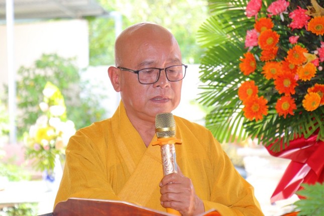 Thượng tọa Thích Thanh Mẫn phát biểu khai mạc