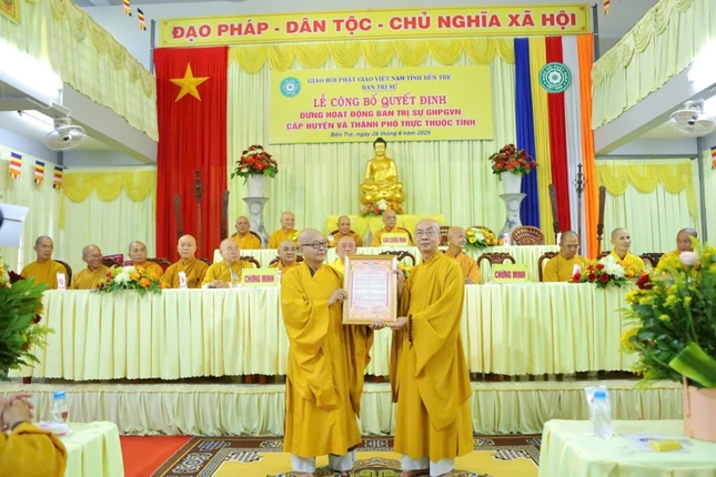 Hòa thượng Thích Nhựt Tấn được bổ nhiệm trụ trì chùa Viên Minh, P.An Hội, TP.Bến Tre