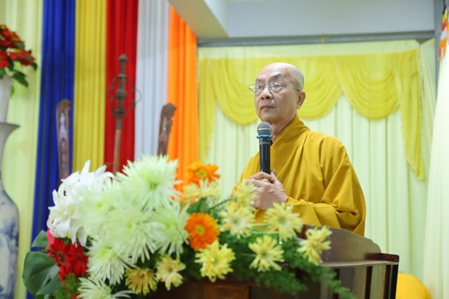 Hòa thượng Thích Nhựt Tấn phát biểu khai mạc