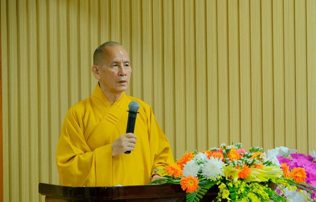 Hòa thượng Thích Thiện Thống phát biểu khai mạc