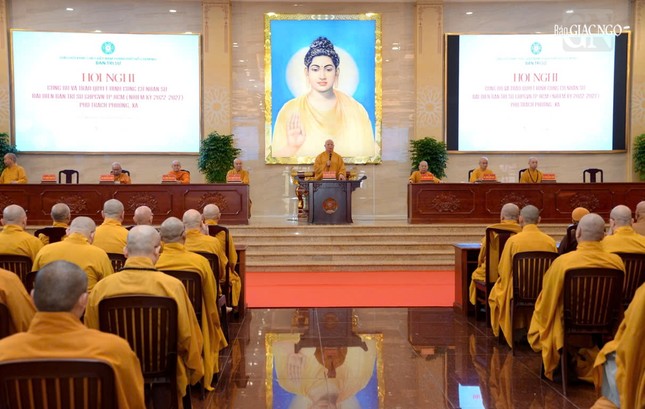 Hội nghị trao quyết định công cử đại diện của Ban Trị sự GHPGVN TP.HCM