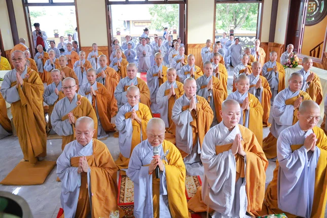 Tại trường hạ chùa Phổ Chiếu (tỉnh Đắk Nông)