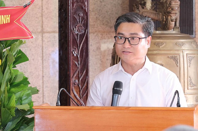 Ông Nguyễn Thanh Tùng phát biểu tại buổi lễ