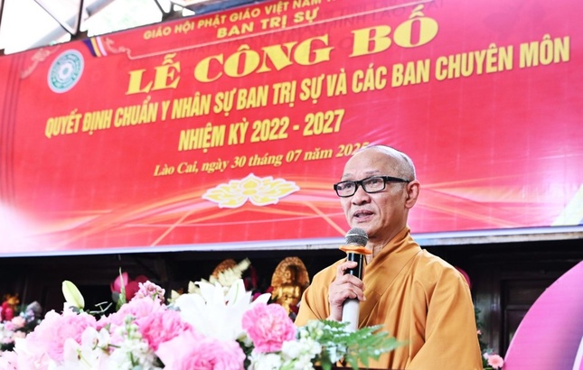 Hòa thượng Thích Thanh Điện phát biểu khai mạc