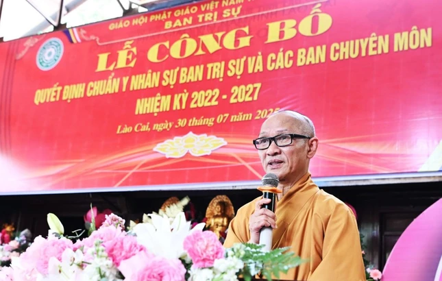 Hòa thượng Thích Thanh Điện phát biểu khai mạc