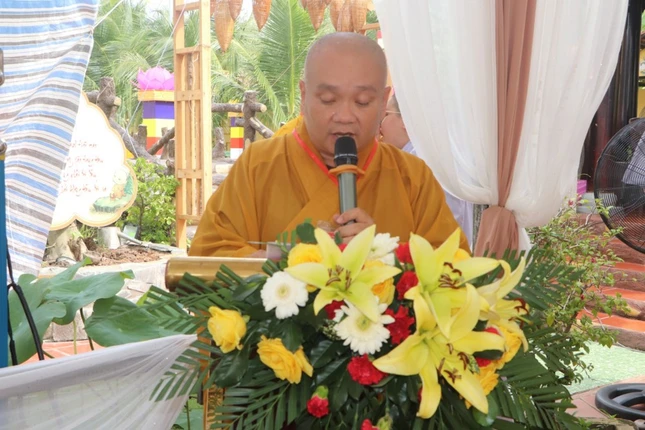 Thượng tọa Thích Trung Nguyện, Trưởng ban Tổ chức phát biểu khai mạc Thượng tọa Thích Trung Nguyện, Trưởng ban Tổ chức phát biểu khai mạc