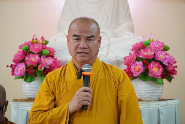 Thượng tọa Thích Tĩnh Triệt phát biểu đúc kết