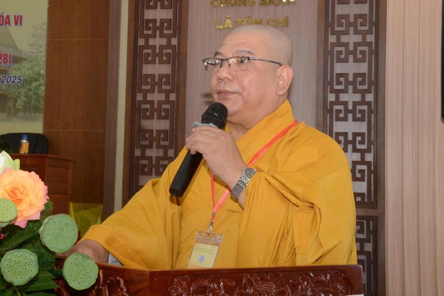 Thượng tọa Thích Phước Chí phát biểu khai mạc Thượng tọa Thích Phước Chí phát biểu khai mạc