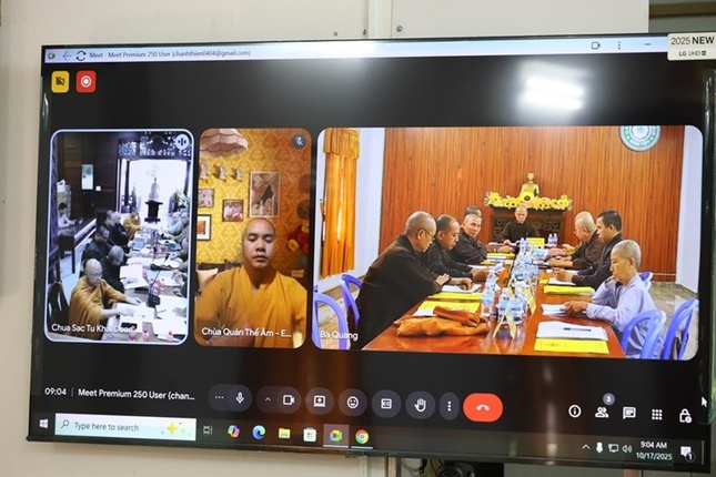 Ban Thường trực Ban Trị sự họp trực tuyến