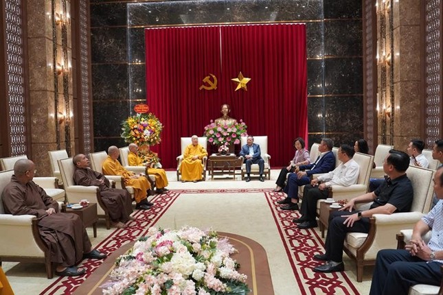 Quang cảnh buổi tiếp phái đoàn GHPGVN tại Trụ sở Thành ủy TP.Hà Nội Quang cảnh buổi tiếp phái đoàn GHPGVN tại Trụ sở Thành ủy TP.Hà Nội