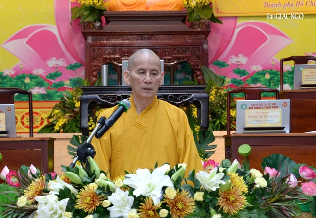 Hòa thượng Thích Thiện Thống triển khai công tác liên quan Tăng sự sau sáp nhập Ban Trị sự tỉnh thành