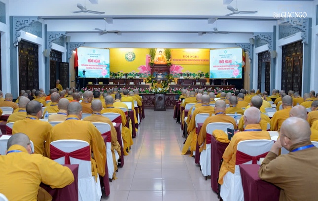 Quang cảnh Hội nghị triển khai nghị quyết Ban Thường trực Hội đồng Trị sự Quang cảnh Hội nghị triển khai nghị quyết Ban Thường trực Hội đồng Trị sự