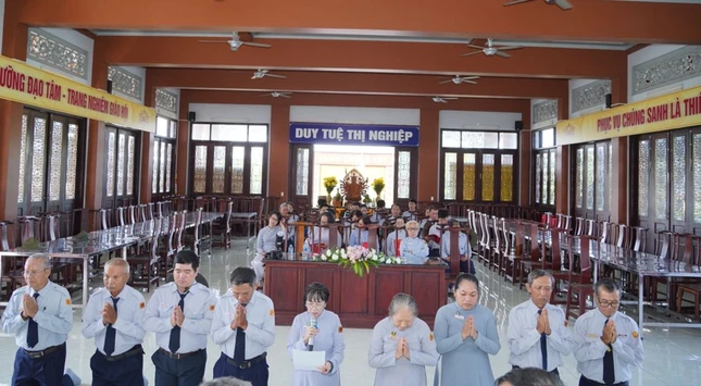 Huynh trưởng cấp Tấn Nguyên Tâm - Phạm Thị Thanh Hằng phát biểu nhận nhiệm vụ