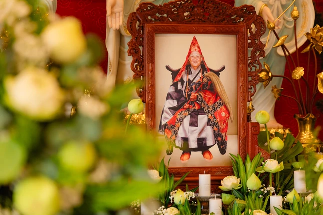 Di ảnh Trưởng lão Hòa thượng Thích Thiện Chơn tại chùa Giác Nguyên