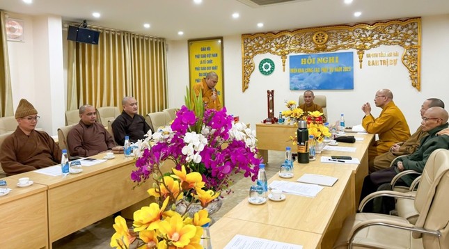 Buổi họp triển khai hoạt động Phật sự cuối năm của Phật giáo Lào Cai