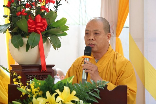 Thượng tọa Thích Minh Sơn phát biểu khai mạc